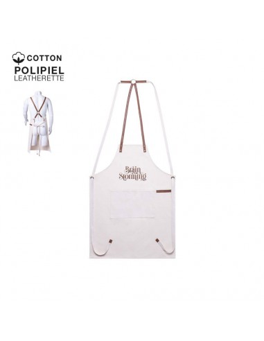 GREMBIULE LUNGO IN TELA DI COTONE