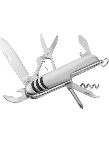 COLTELLINO TASCABILE 7 FUNZIONI ACCIAIO INOX