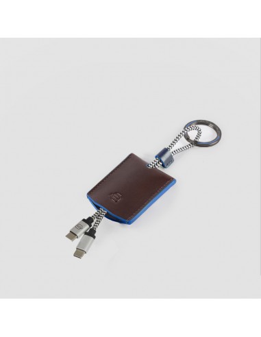 PORTACHIAVI AC6571B2 IN PELLE CON CAVO USB